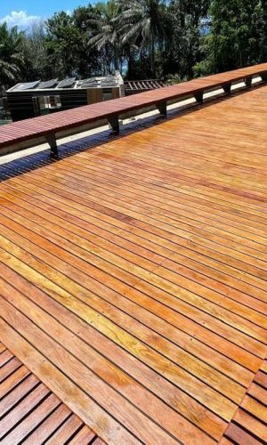 Deck de Cópia de Coleção Outdoor Deck de Cumaru no piso e nos bancos 2