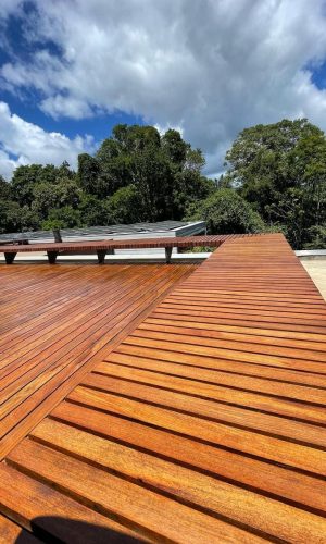 Deck de Cópia de Coleção Outdoor Deck de Cumaru no piso e nos bancos 3