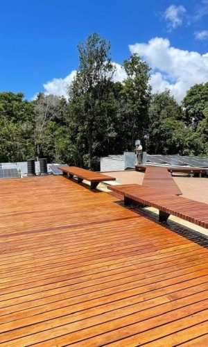 Deck de Cópia de Coleção Outdoor Deck de Cumaru no piso e nos bancos 5