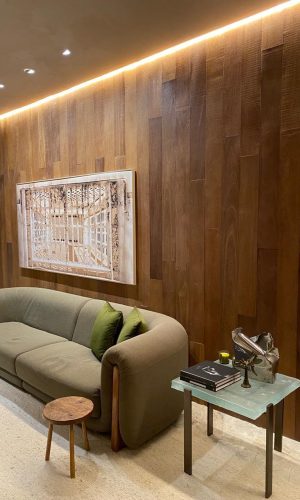 Piso Pronto de Cópia de Coleção Fashion Cumaru Rústico em Painel 1
